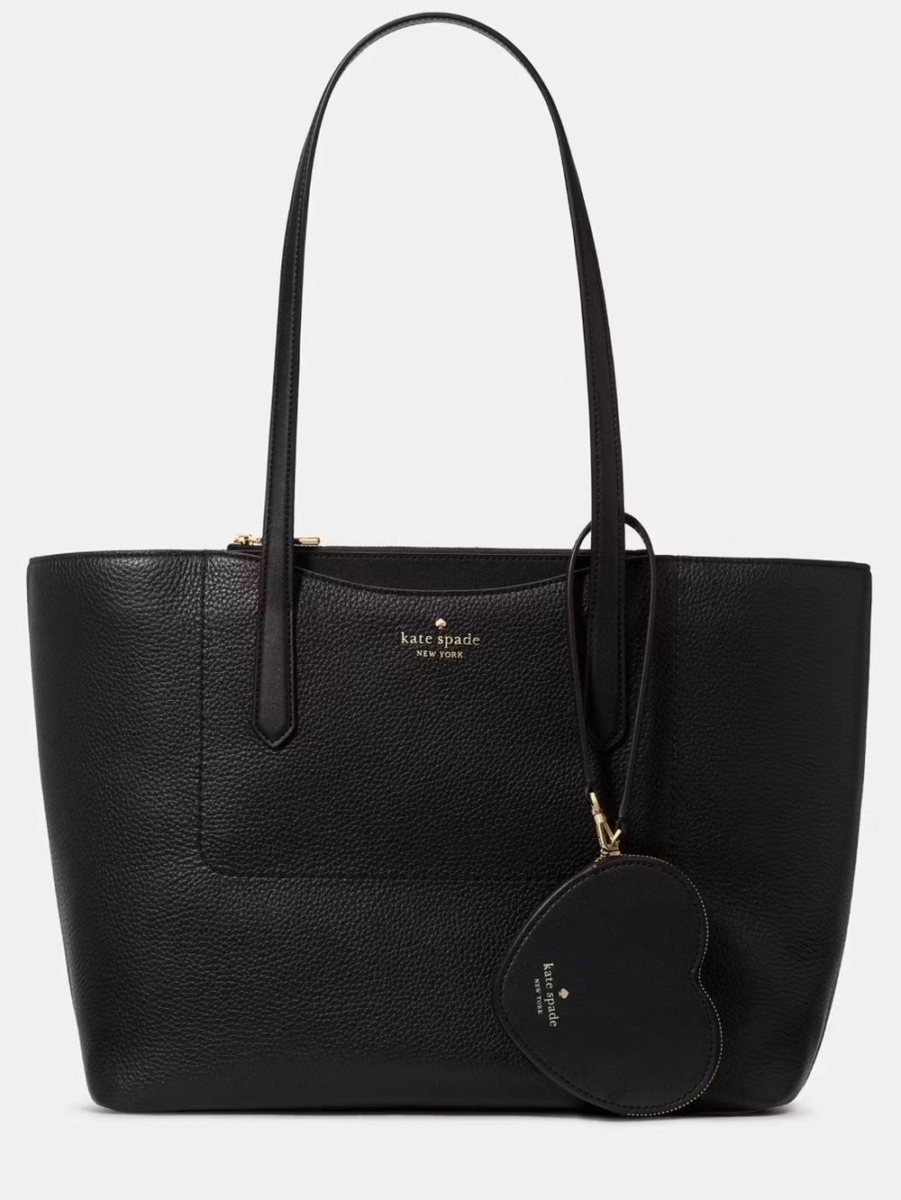 Kate Spade Tote Set KN624 Pebble Leather Black